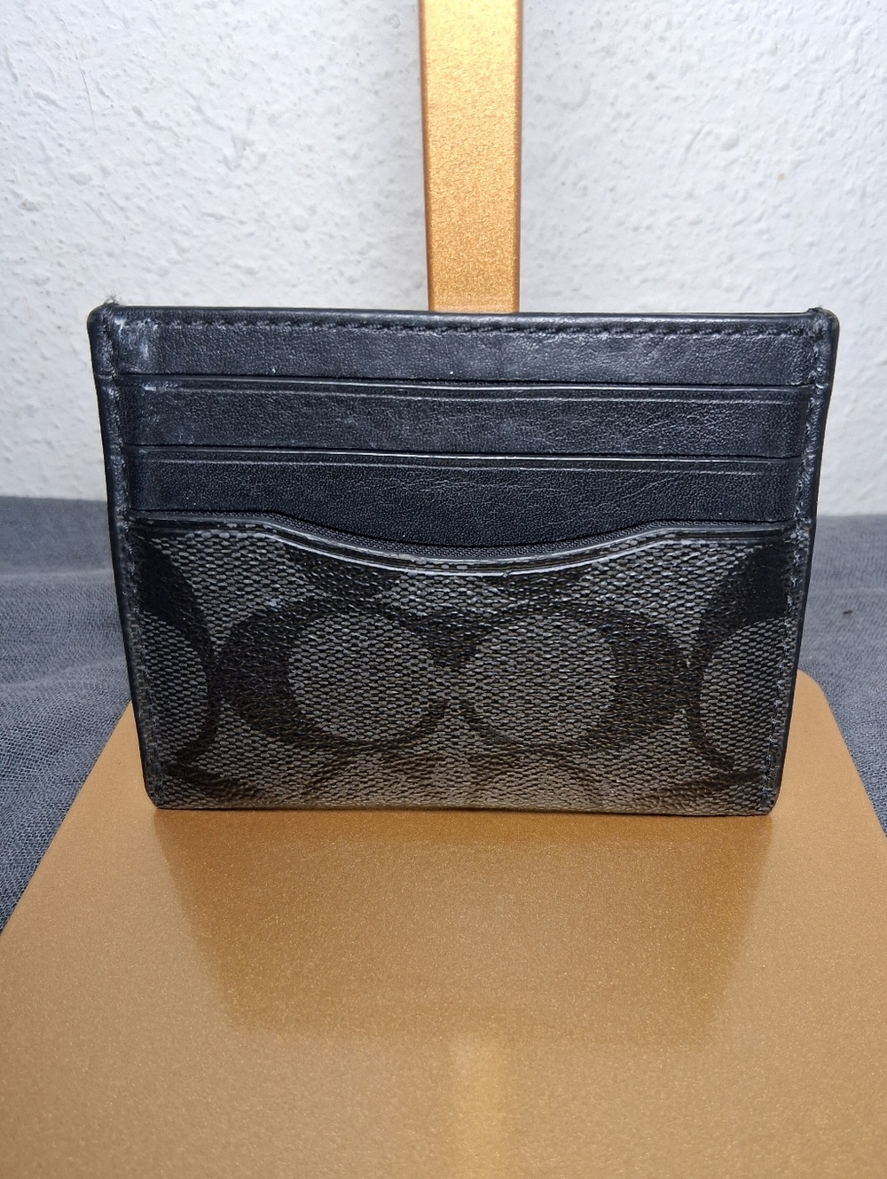 Coach Signature Monogram Card Case